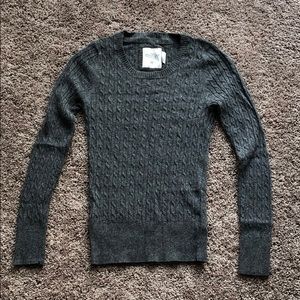 Grey angora wool sweater